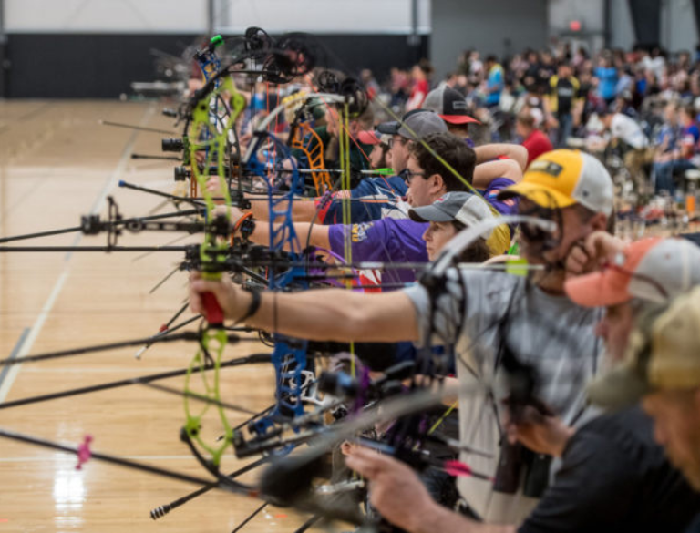 archers at tournament hosted at horizons edge sports campus